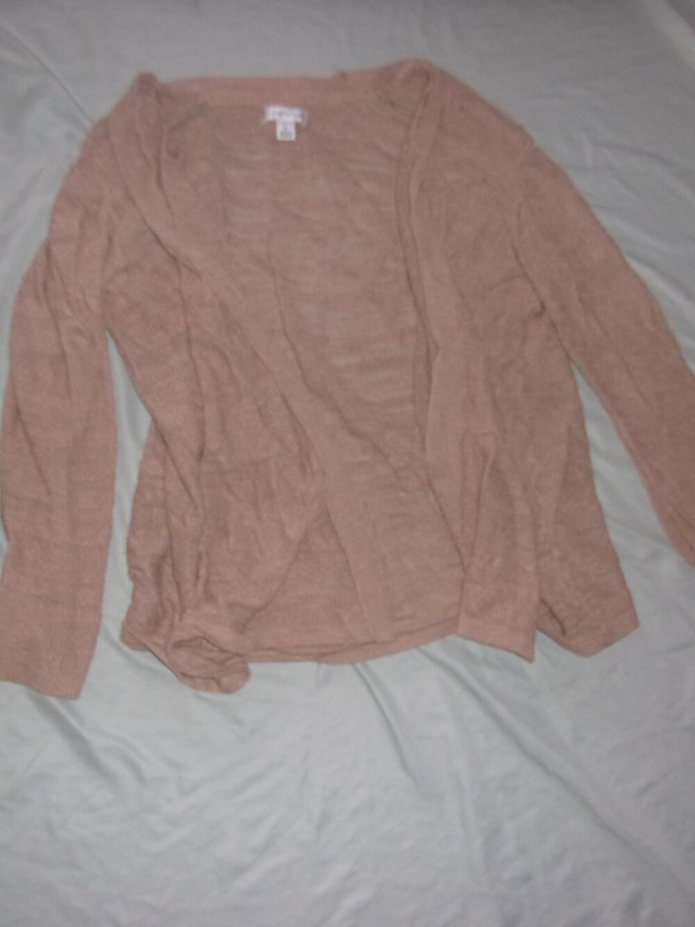 size medium womens shirt coverup coverup coat jacket tan